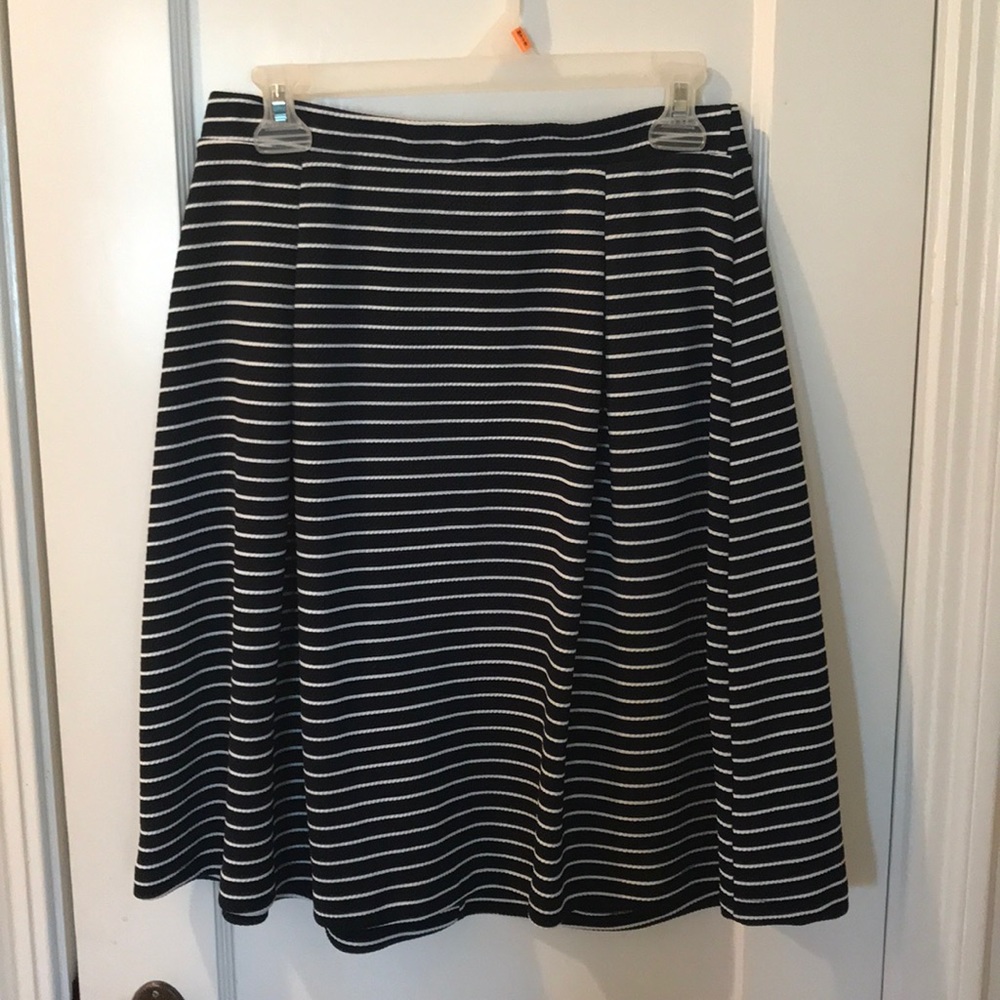 Navy A-Line Skirt